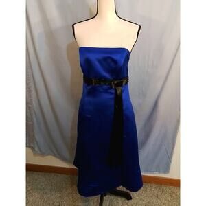 Watters & Watters  blue satin dress